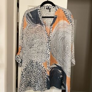 Nic&Zoe chiffon blouse. Sz 1x